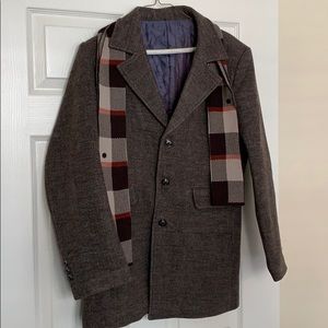 Calico Wool Trench Coat - Newport Apparel